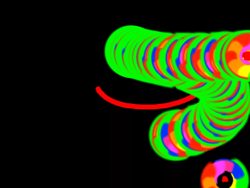 neon rainbow art spin