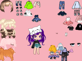 Gacha life/club dress up  1