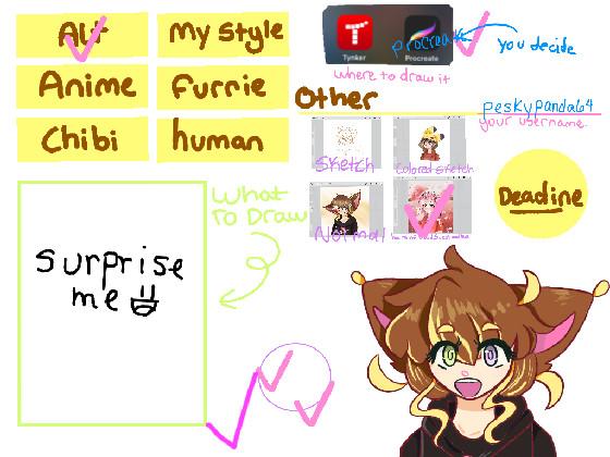 Art requests open!(im scared lol) 1 1