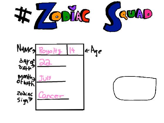 Zodiac Squad Signup 1