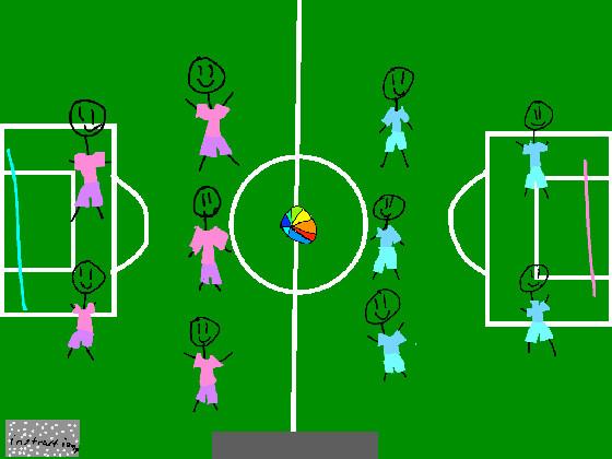 pink v blue soccer