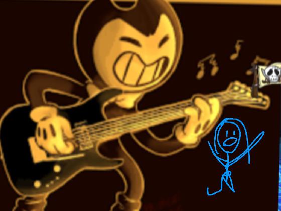 bendy playing guitar 1