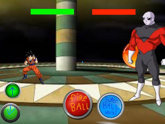 dragonball goku vs jiren (but jiren is huge)