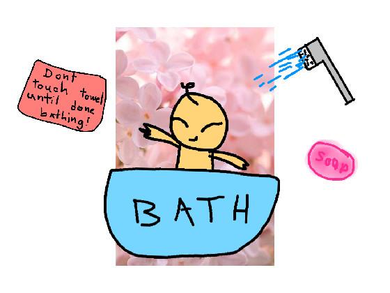 Give a baby a bath!