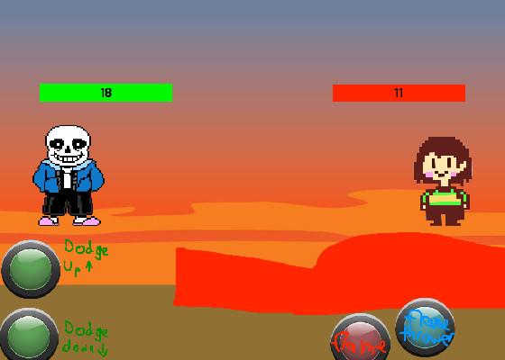 sans vs chara