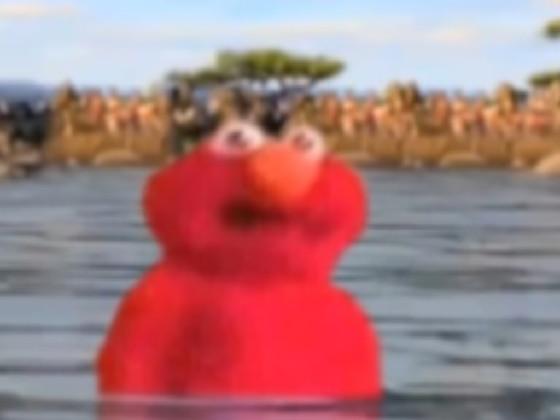 elmo hoin for da swim