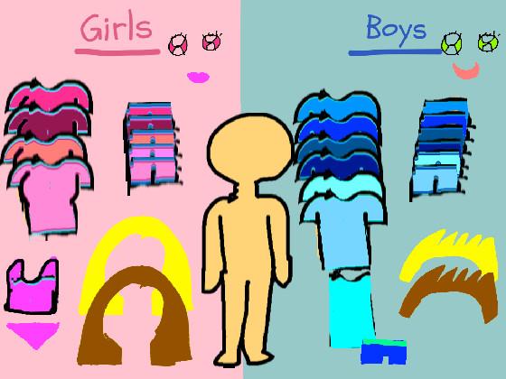 Girl vs. Boy dressup