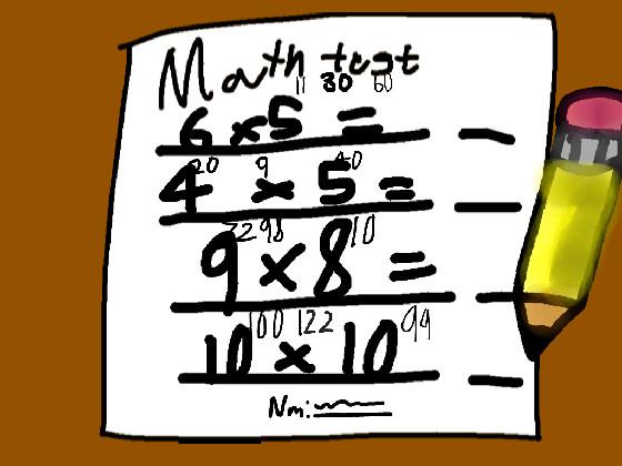 Math test!