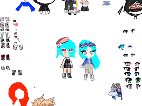 Gotcha life dress up 3 (i made the ocs XD for fun you can chage it