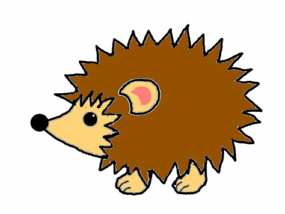 How to draw a hedgehog step by step 1