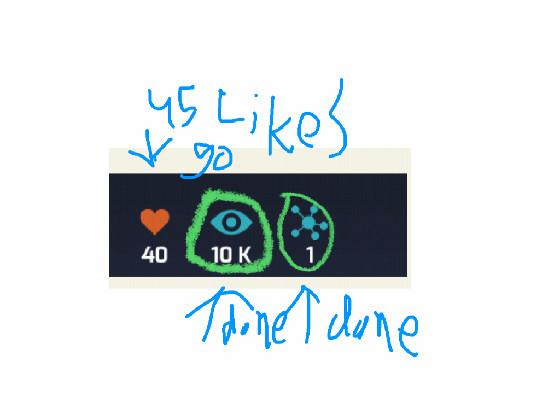 go 45 likes