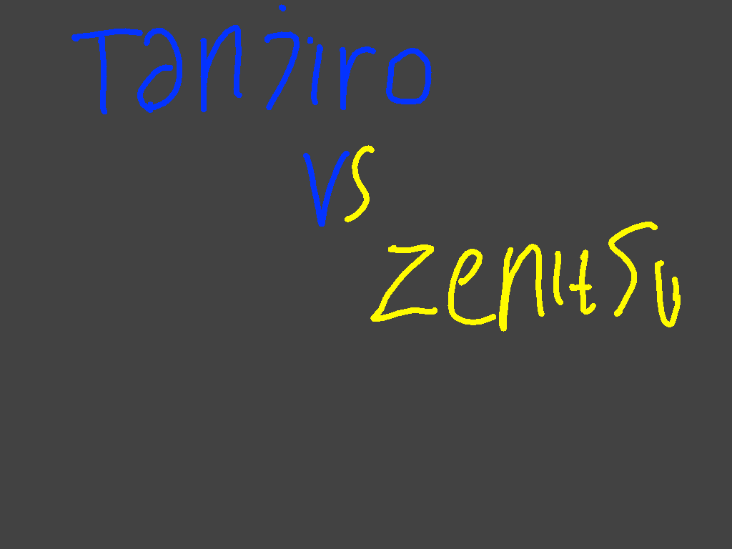 tanjiro vs zenitsu by:RKHA