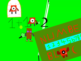 Numberblocks 1+1=2. 2