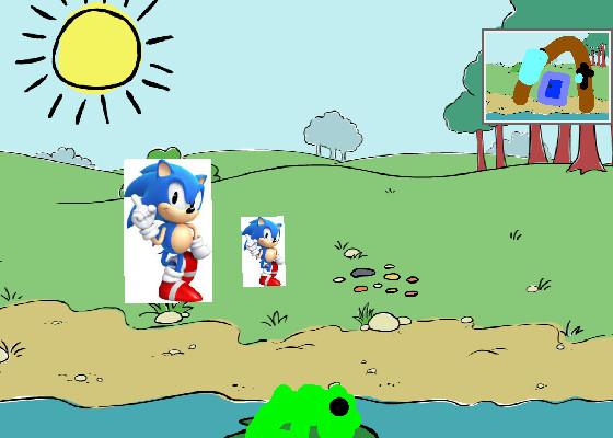 Sonic planting a plant