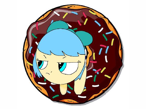 Cirno in a donut