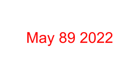 May 7 2022