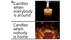 ELMO ON FIRE