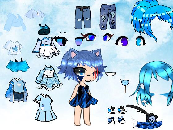 gacha drees up blueberry