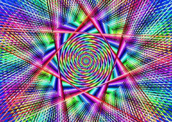 Pretty Rainbow Spin art 1