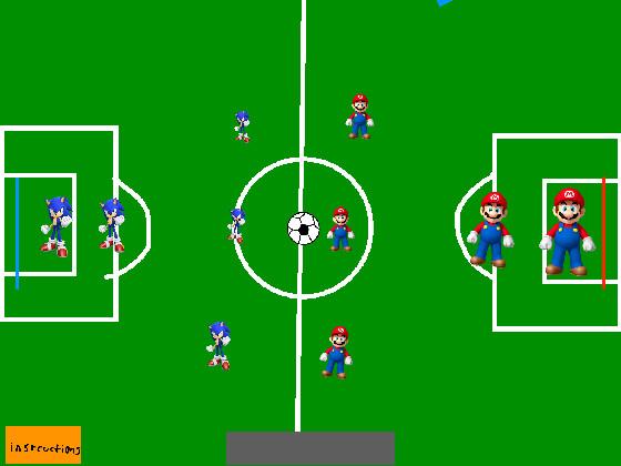 Sonic v Mario soccer 1