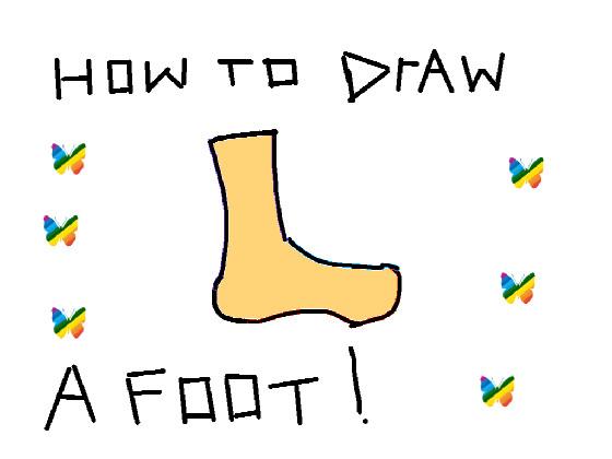 How to draw a foot !