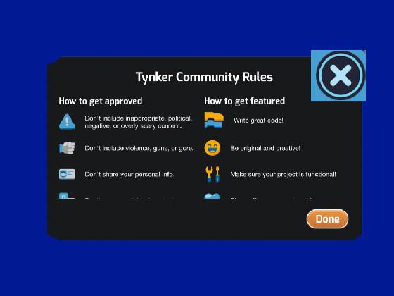 Tynker Community Rules