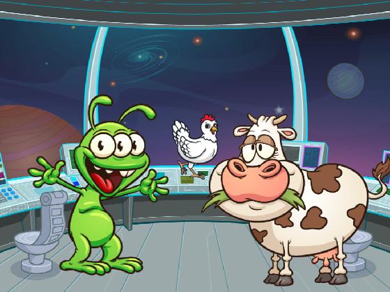 Alien and Cow Joke