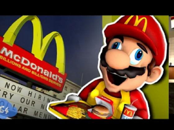 mario works at McDonald's  1