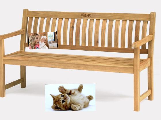 Add drawing or photo on bench. 1