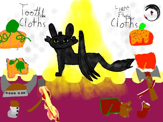 Toothless/Lightflury Dress Up 1