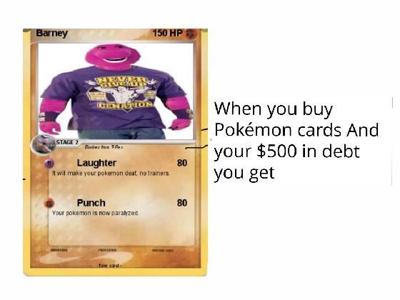 barney pokémon card