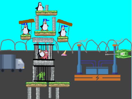 destroy the penguin jail