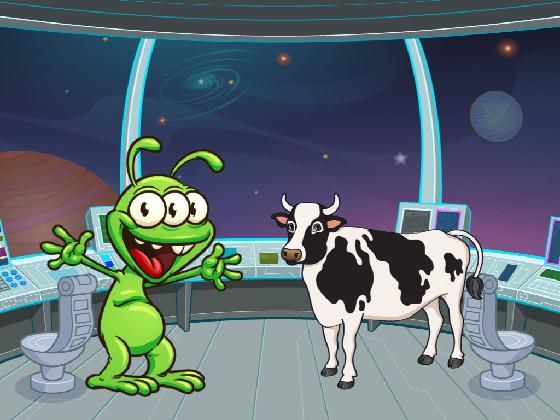 Alien and Cow Joke