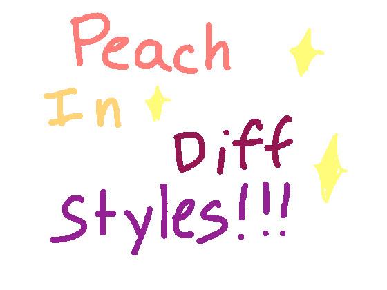 Peach in diff styles