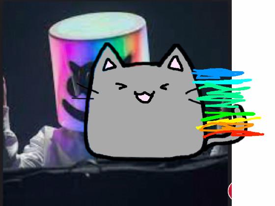 how to draw neon cat! 1