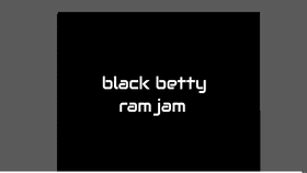 ram jam -black betty