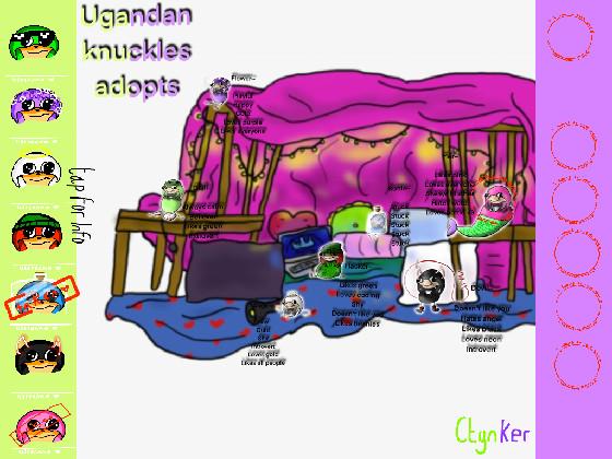 Ugandan Knuckles adopts! by Ctynker! 1