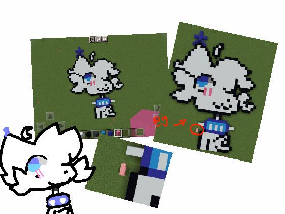 my oc in minecraft (PIG .-.)