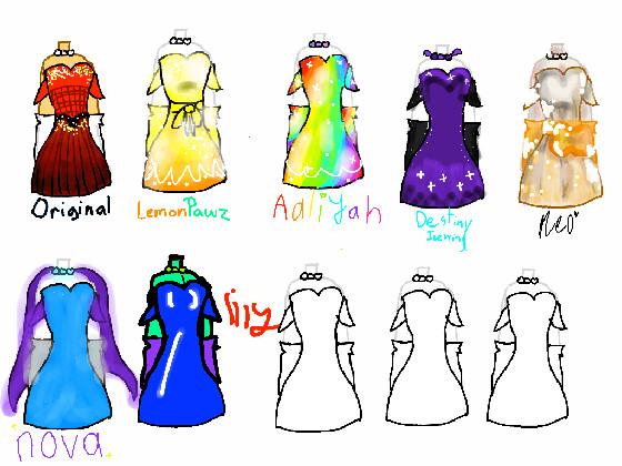 re:re:🏵design a dress🏵  1