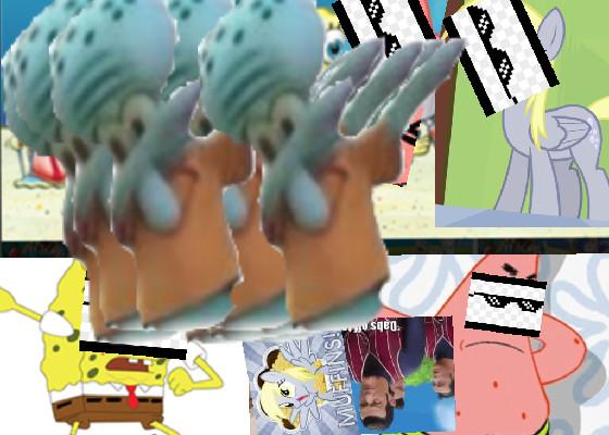 Dab squidward 1 1 1 1