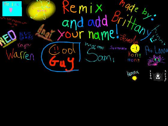 remix add your name