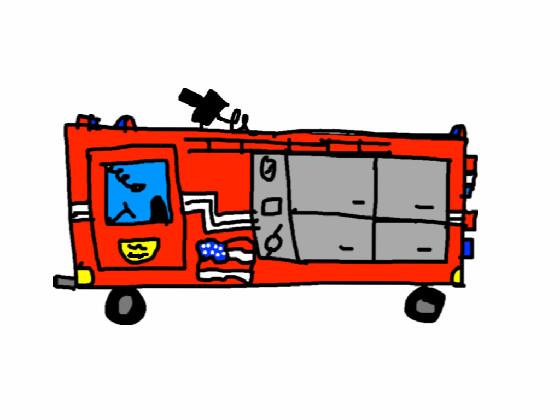 fire truck drawing 