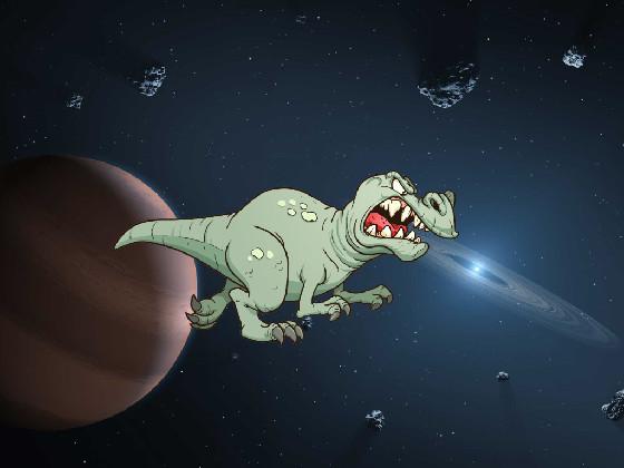 Allosaurus in space