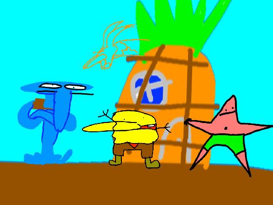 spongy, squod, and pat 1