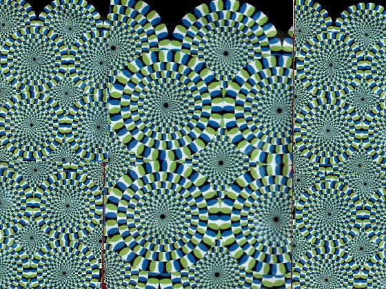 self moving illusions