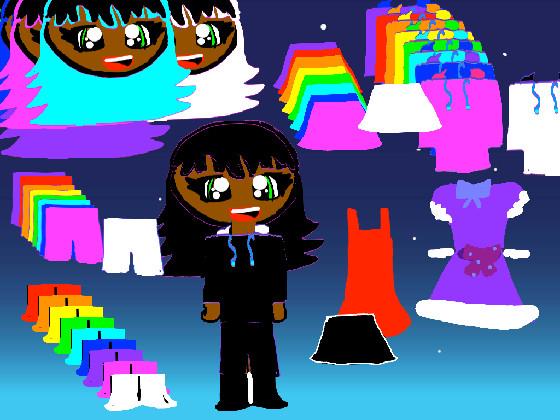 Rainbow dressup 1