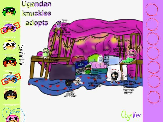 Ugandan Knuckles adopts! by Ctynker! 1