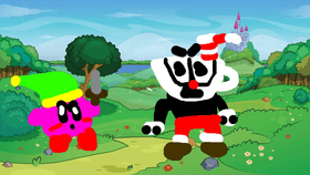 kirby vs cuphead