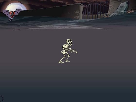 Spooky scary skeleton