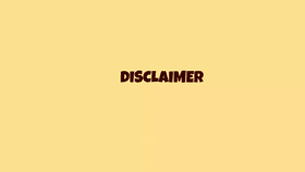 Disclaimer